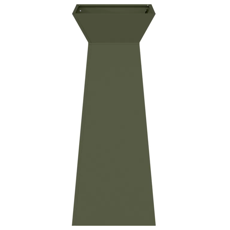 Taimealus Oliivroheline Metall 40 x 40 x 101 cm Taimealused