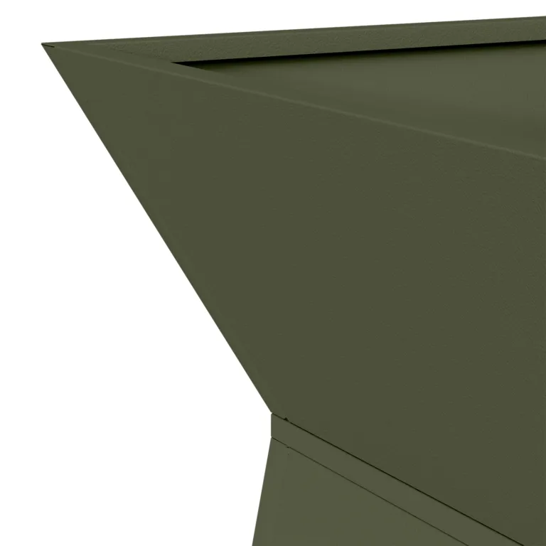 Taimealus Oliivroheline Metall 40 x 40 x 101 cm Taimealused
