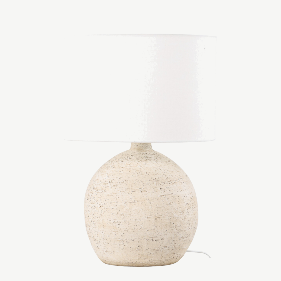 Terrakotast alus ja valge varjuga laualamp Tjörn (⌀40 cm), 61813-101 – 6