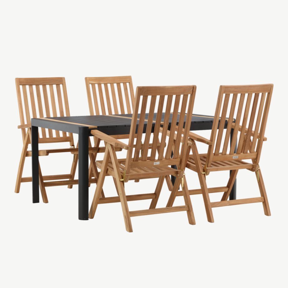 Togo ristkülikukujuline aiamööbli komplekt (alumiinium, tiigipuit), GR22761