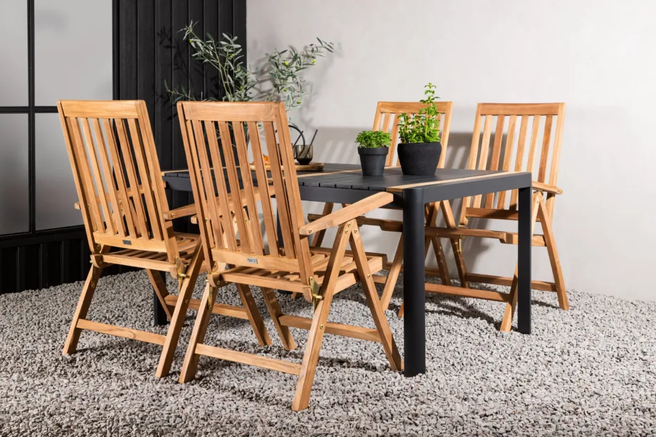 Togo ristkülikukujuline aiamööbli komplekt (alumiinium, tiigipuit), GR22761 – 8