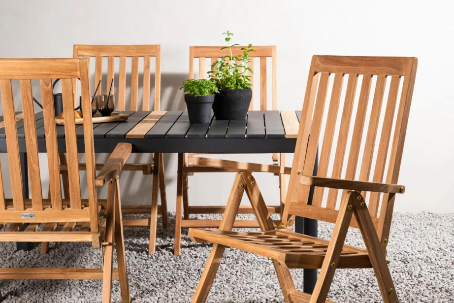 Togo ristkülikukujuline aiamööbli komplekt (alumiinium, tiigipuit), GR22761 – 10