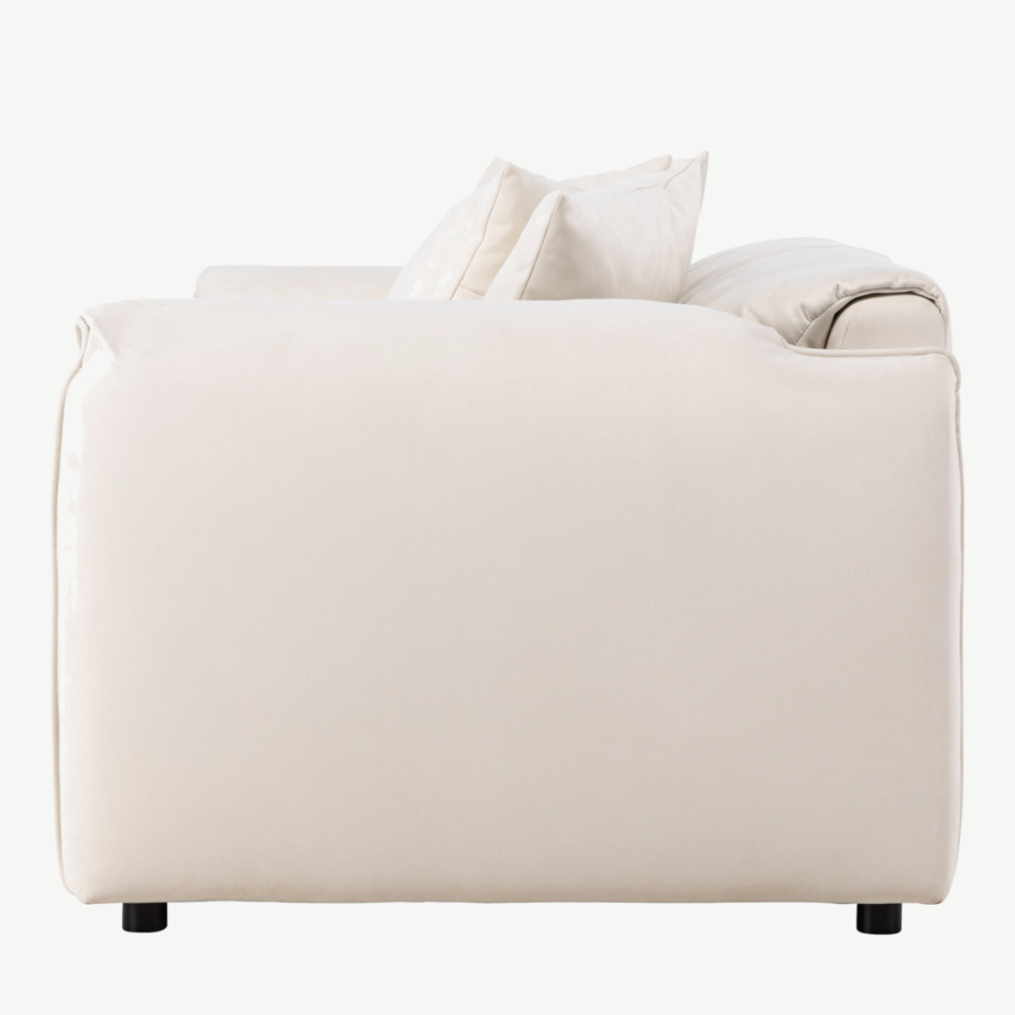 Torekov 3-kohaline diivan, valge polüesterkangas, mustad kasejalad, 61801-102 – 7