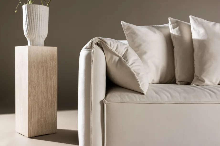 Torekov 3-kohaline diivan, valge polüesterkangas, mustad kasejalad, 61801-102 – 9