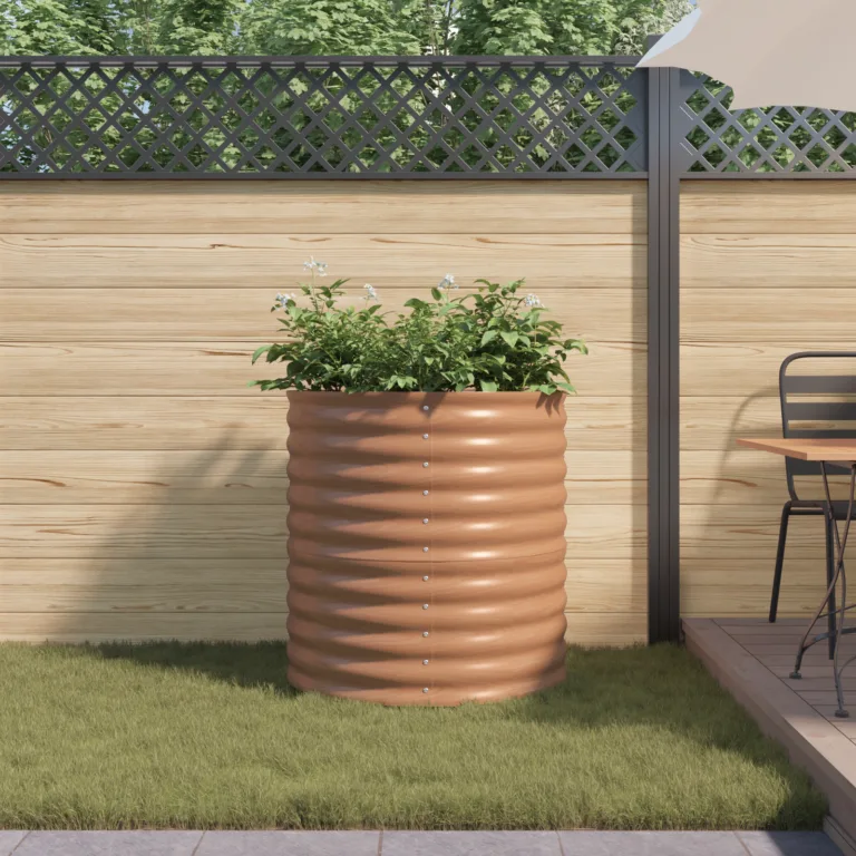 Tõstetud Aia Voodi Pruun Puidu Ilmega 80x80x81 cm Teras