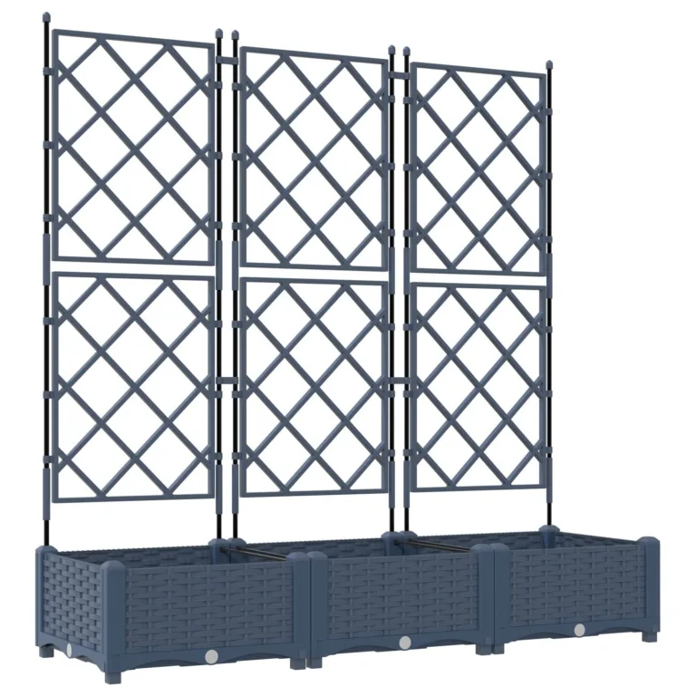 Trellisega aiakast 3 tk Hall 120x40x125.5 cm