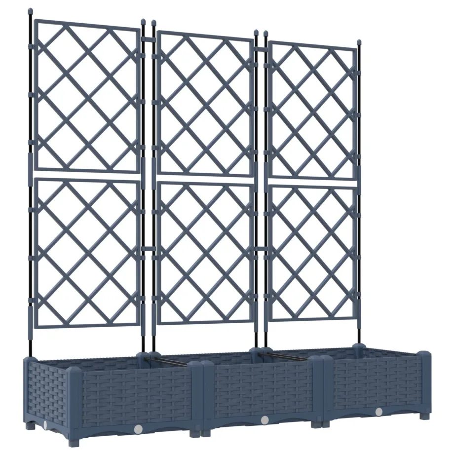 Trellisega aiakast 3 tk Hall 120x40x125.5 cm