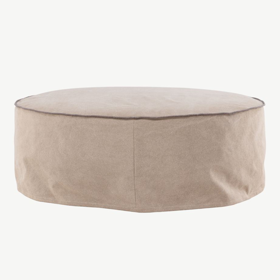 Ümmargune linane tumba Vindö (pruun, ø101 cm), 61795-103 – 2