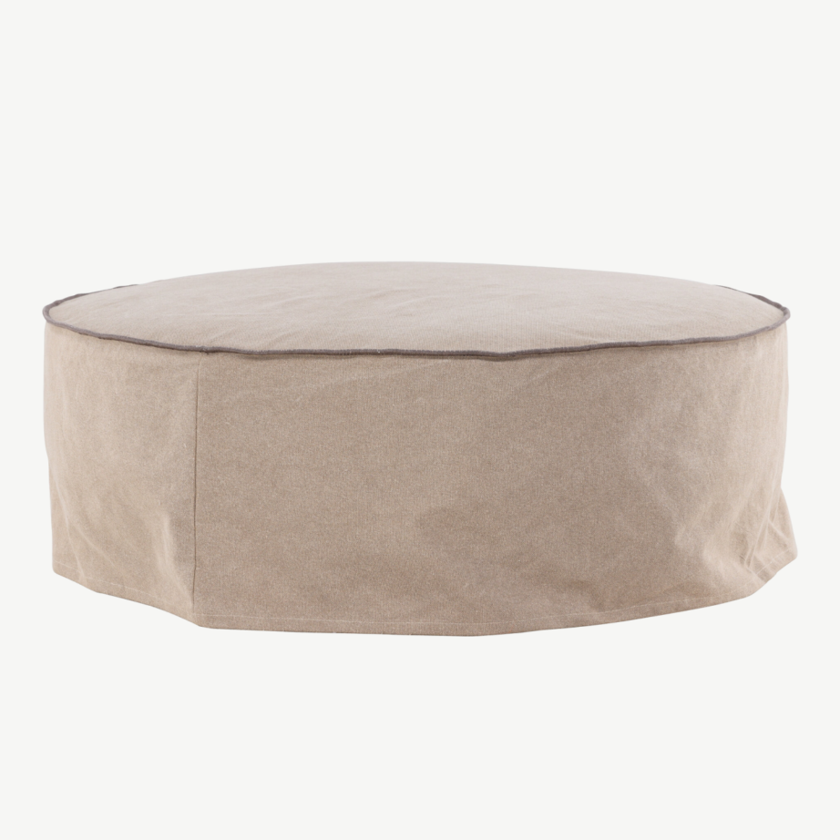 Ümmargune linane tumba Vindö (pruun, ø101 cm), 61795-103 – 3