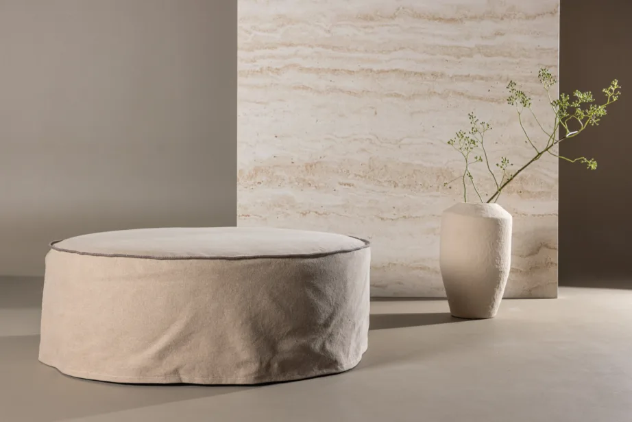 Ümmargune linane tumba Vindö (pruun, ø101 cm), 61795-103 – 8