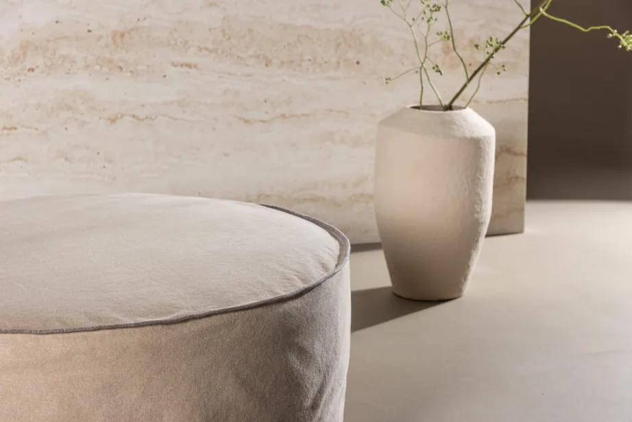 Ümmargune linane tumba Vindö (pruun, ø101 cm), 61795-103 – 9