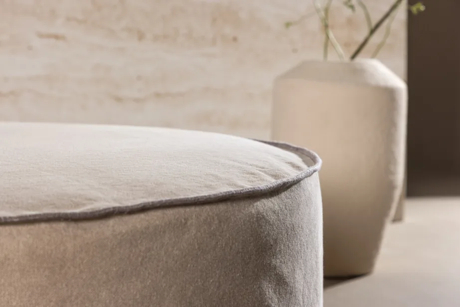 Ümmargune linane tumba Vindö (pruun, ø101 cm), 61795-103 – 10