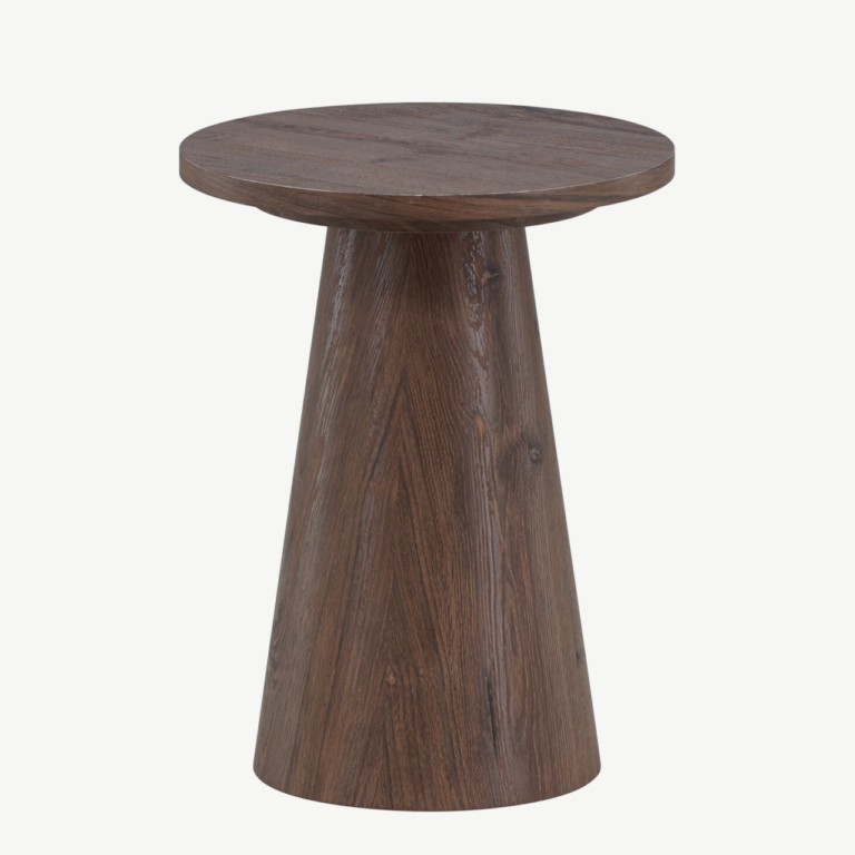 Ümmargune mokkavärvi MDF abilaud Lanzo (ø35x45 cm) - 62041-107