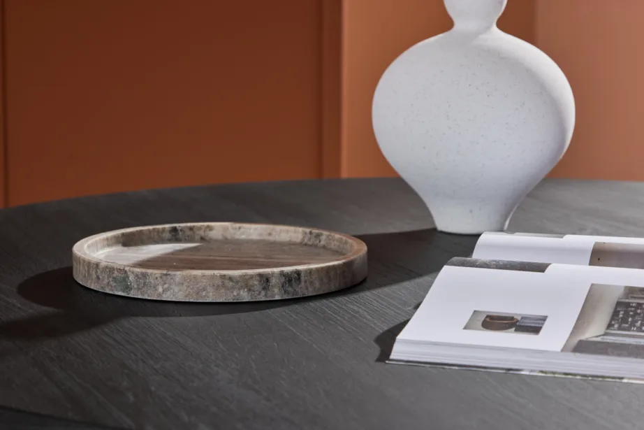 Ümmargune must MDF diivanilaud Juno (ø120 cm), 62060-100 – 10