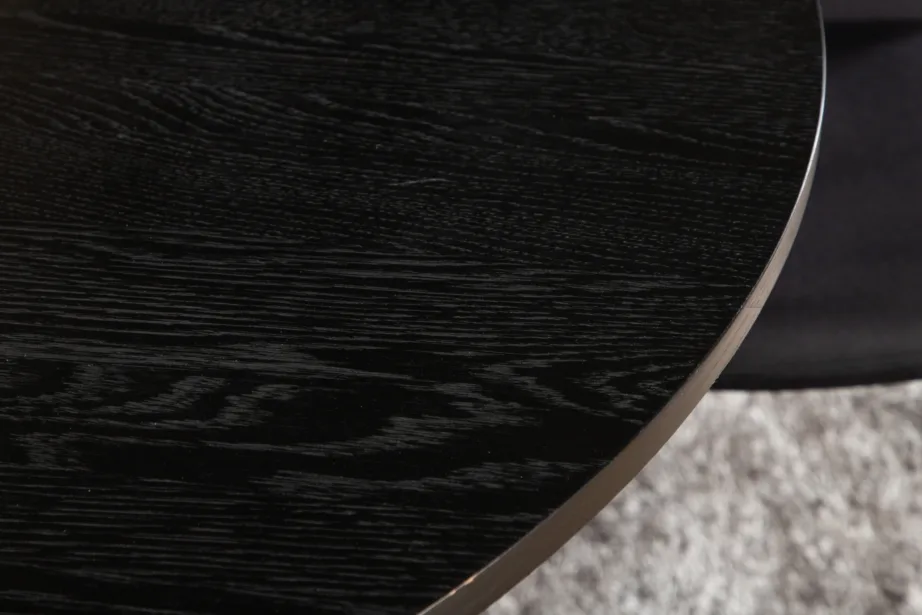 Ümmargune must söögilaud Bianca ja 4 Muce tooli (MDF, polüester), GR22230 – 6