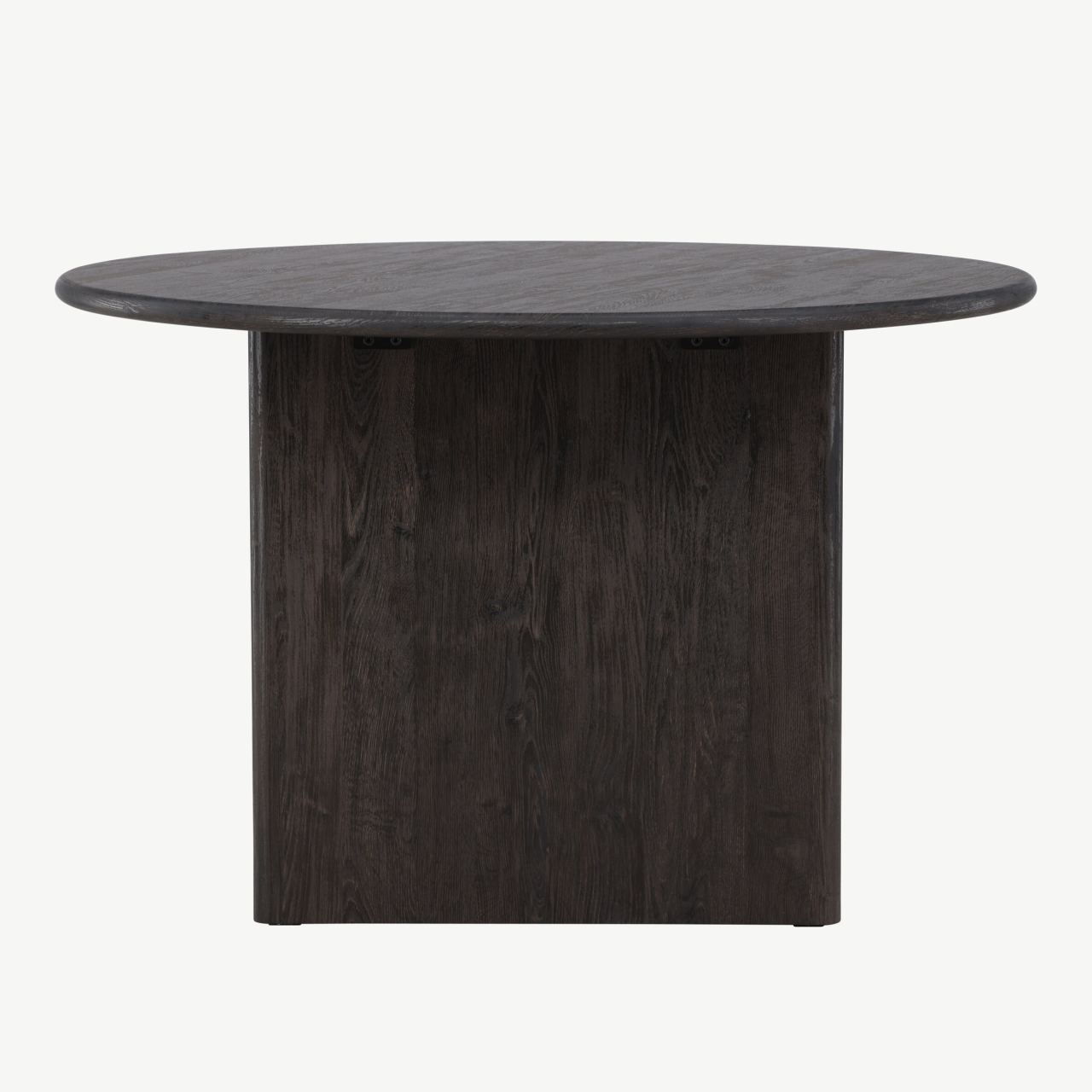 Ümmargune söögilaud Björholmen (must MDF, ø120 cm, FSC-sertifikaat) - 61784-100