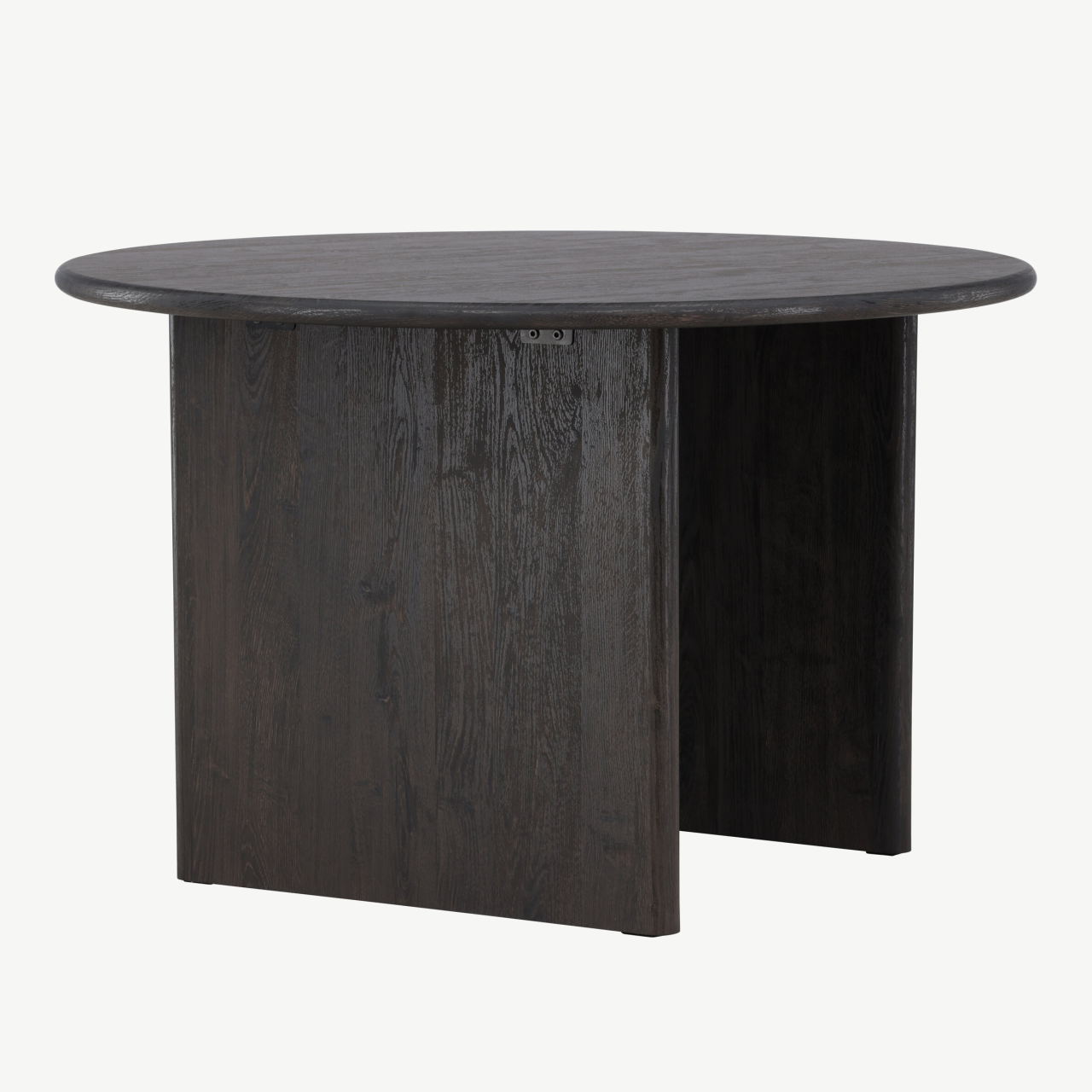 Ümmargune söögilaud Björholmen (must MDF, ø120 cm, FSC-sertifikaat) - 61784-100