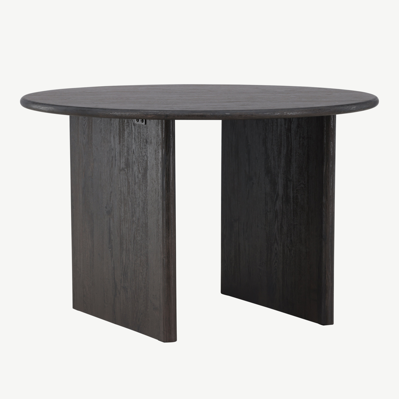 Ümmargune söögilaud Björholmen (must MDF, ø120 cm, FSC-sertifikaat) - 61784-100