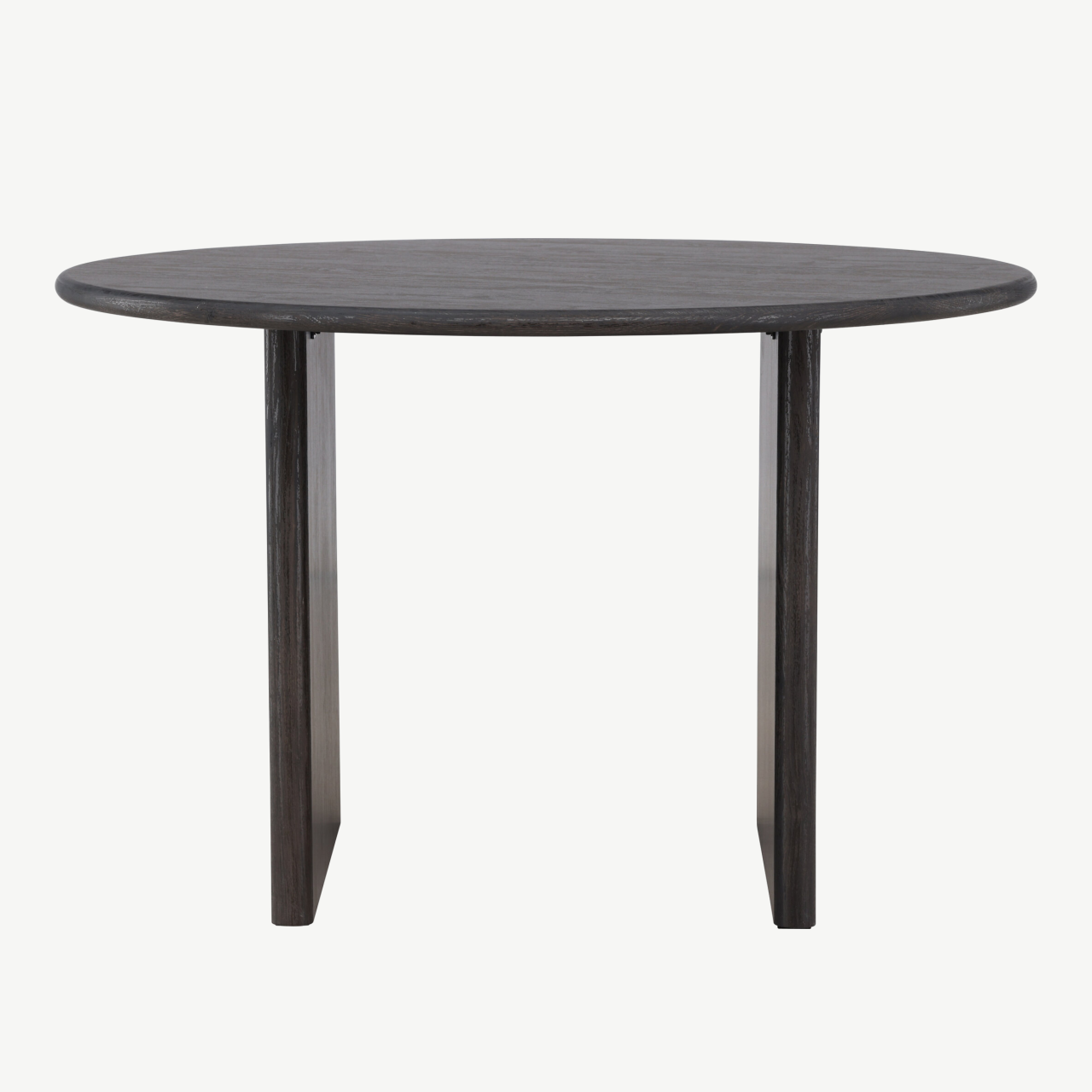 Ümmargune söögilaud Björholmen (must MDF, ø120 cm, FSC-sertifikaat) - 61784-100