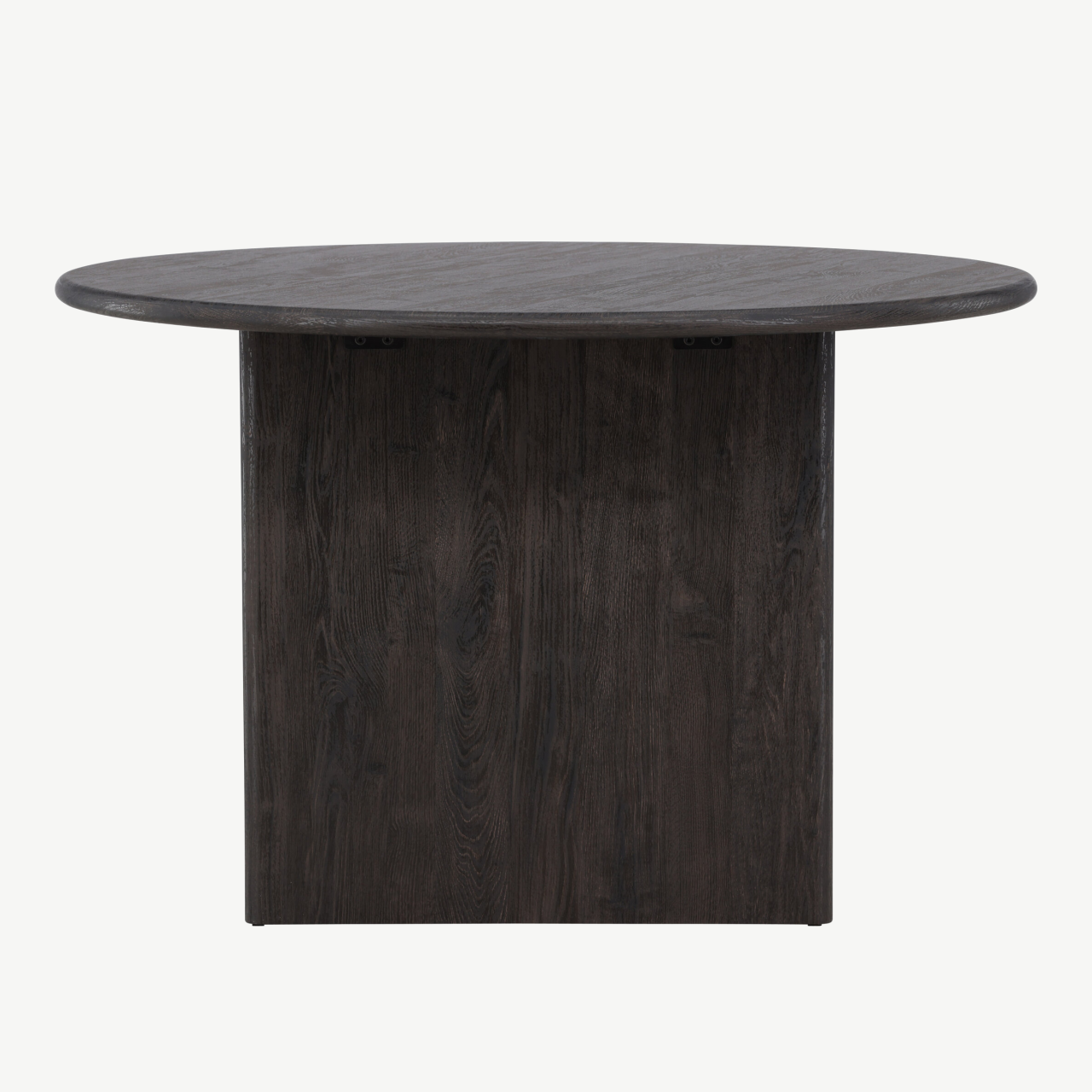 Ümmargune söögilaud Björholmen (must MDF, ø120 cm, FSC-sertifikaat) - 61784-100