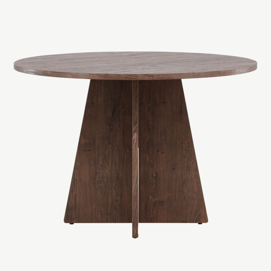 Ümmargune söögilaud Bootcut (MDF, mokkatoon, ø110 cm), 61132-125 – 2