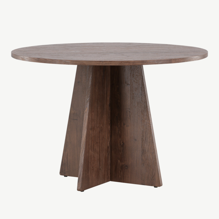 Ümmargune söögilaud Bootcut (MDF, mokkatoon, ø110 cm) - 61132-125