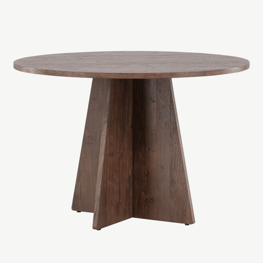 Ümmargune söögilaud Bootcut (MDF, mokkatoon, ø110 cm), 61132-125 – 3