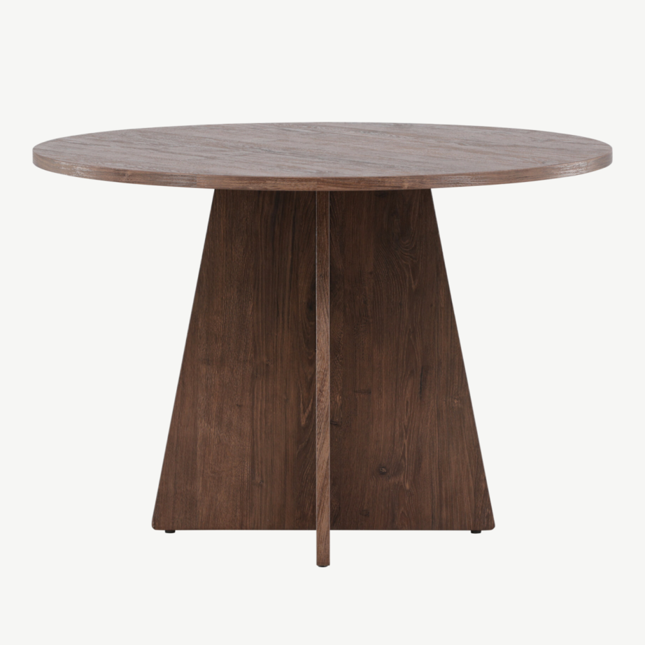 Ümmargune söögilaud Bootcut (MDF, mokkatoon, ø110 cm), 61132-125 – 5