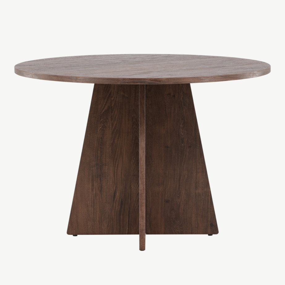 Ümmargune söögilaud Bootcut (MDF, mokkatoon, ø110 cm), 61132-125 – 7