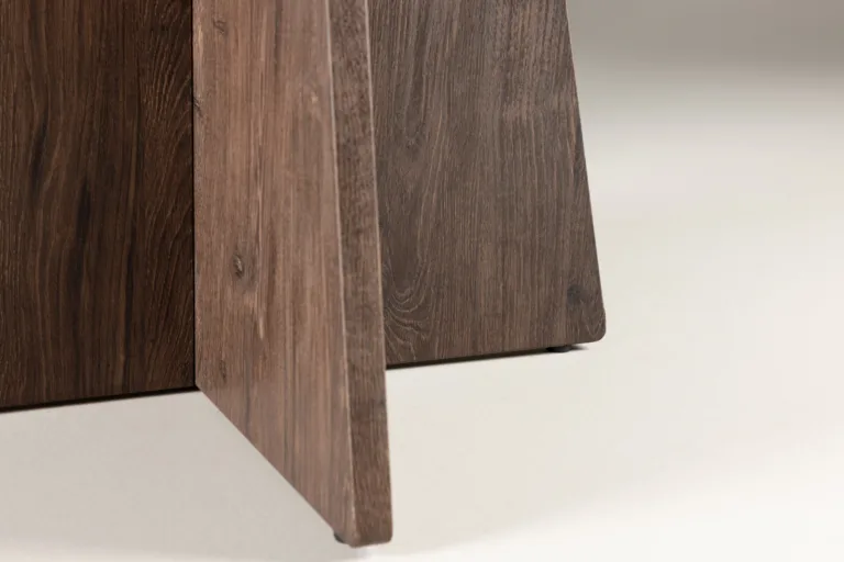 Ümmargune söögilaud Bootcut (MDF, mokkatoon, ø110 cm) - 61132-125