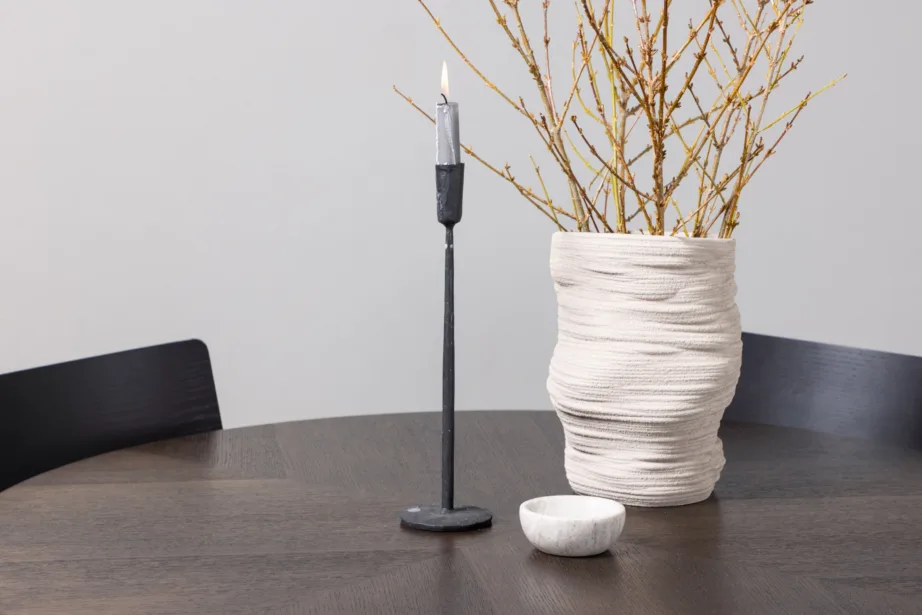 Ümmargune söögilaud Copenhagen toolidega Montros (mokkatoon, must pöök), GR23204 – 10