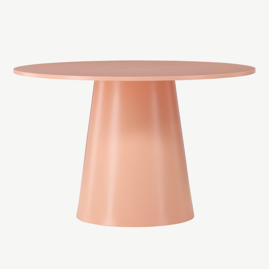 Ümmargune söögilaud Lanzo (MDF, virsik, ø120 cm), 18903-777 – 3