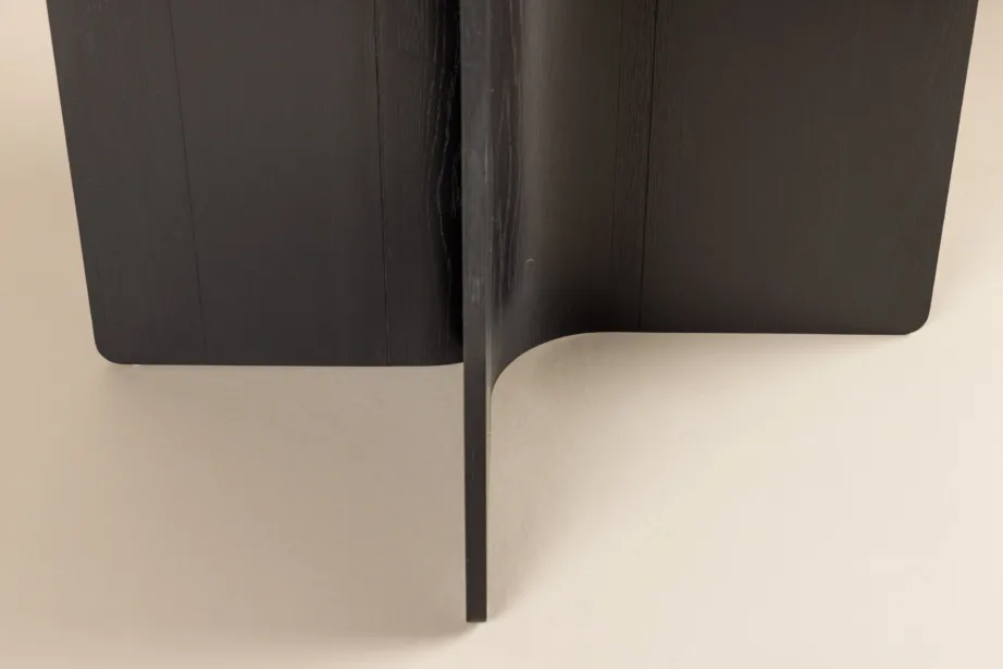 Ümmargune söögilaud Tyresö (must MDF, ø120 cm), 61954-100 – 10