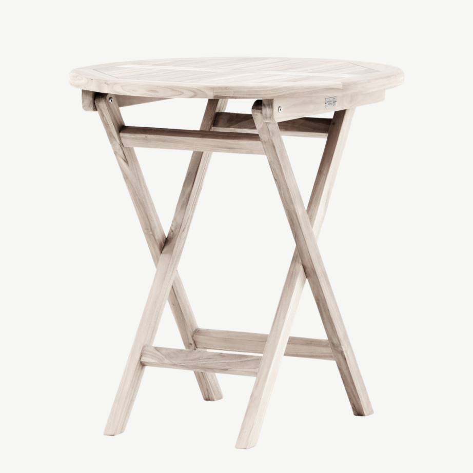 Ümmargune valge tiigipuust kohvilaud Kenya, ø70 cm, 9521-130 – 5