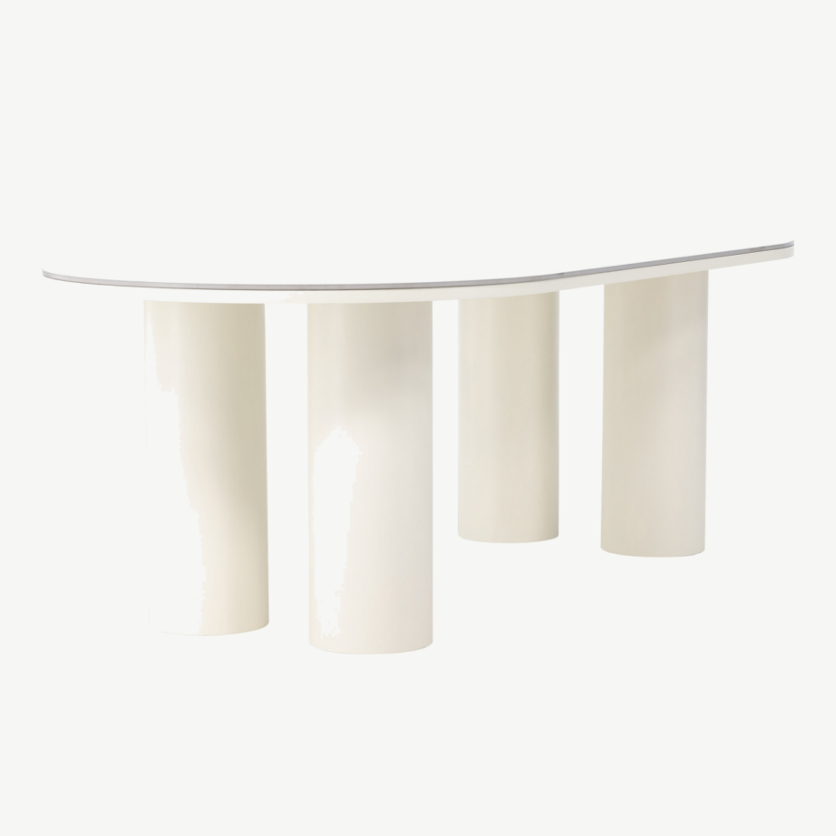 Valge MDF söögilaud Havstenssund 110×220 cm (FSC-sertifikaadiga), 61783-707 – 3