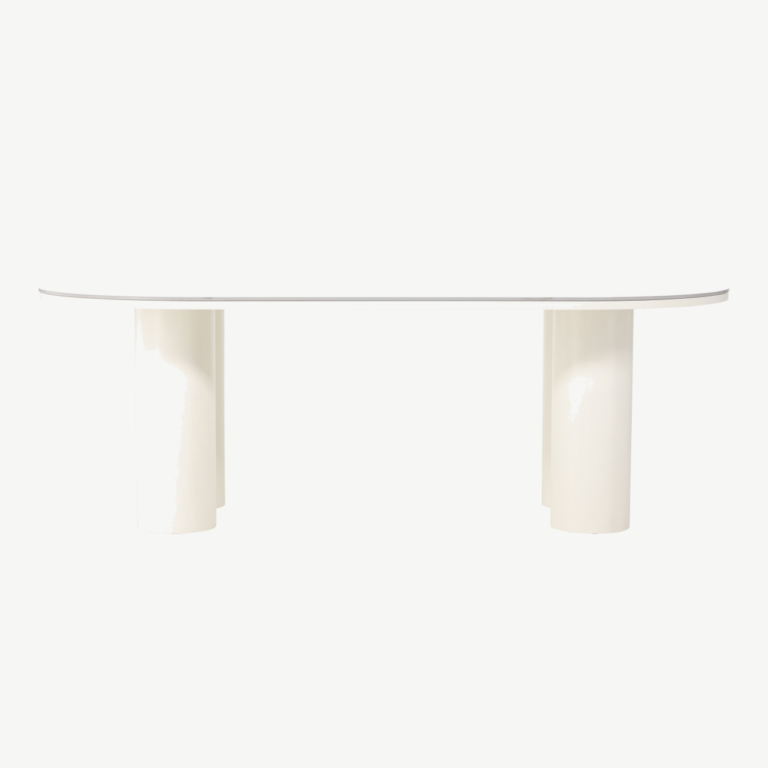 Valge MDF söögilaud Havstenssund 110x220 cm (FSC-sertifikaadiga) - 61783-707