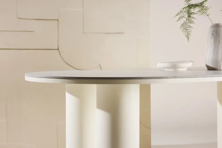 Valge MDF söögilaud Havstenssund 110x220 cm (FSC-sertifikaadiga) - 61783-707