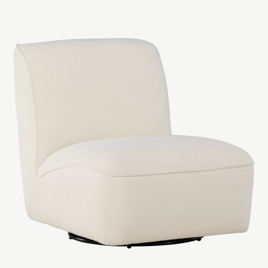 Valge buklee tugitool My (ümara kujuga, metalljalgadel), 62043-101 – 7