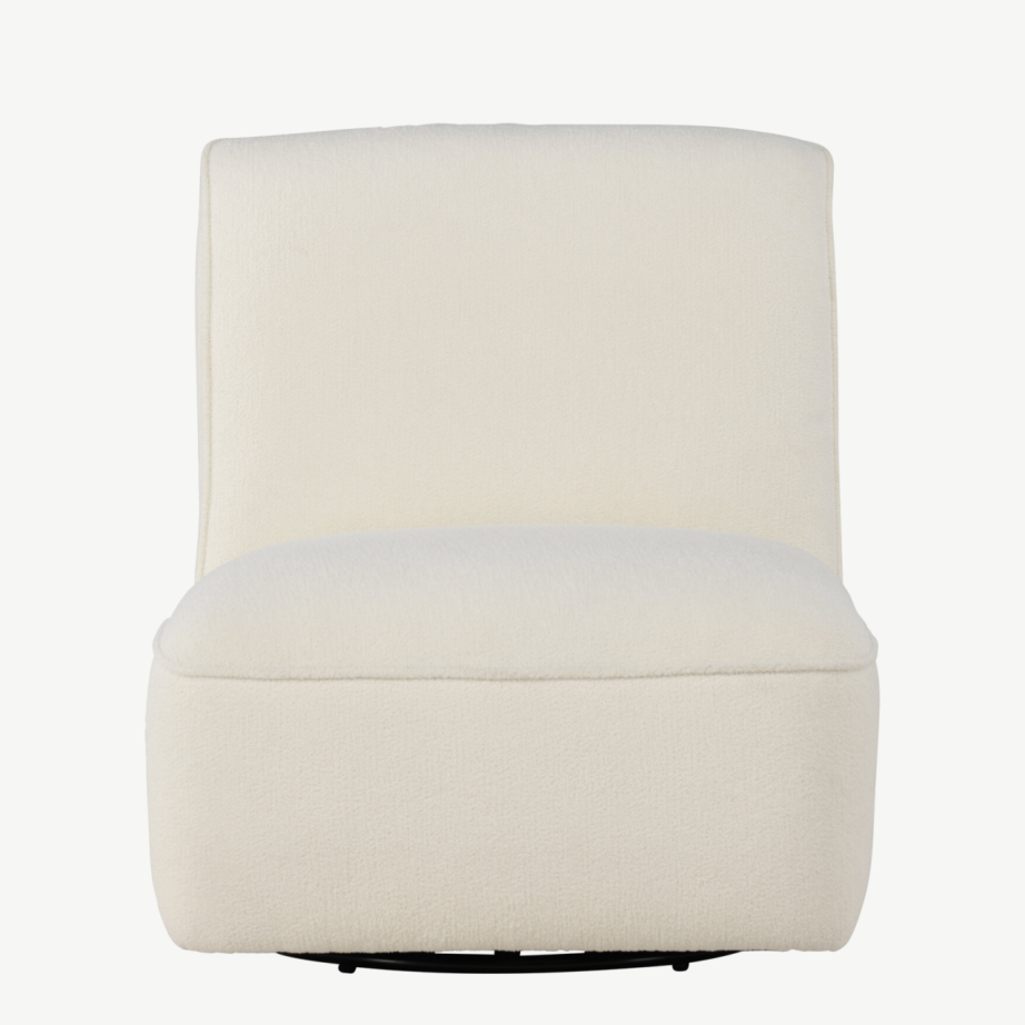 Valge buklee tugitool My (ümara kujuga, metalljalgadel), 62043-101 – 8