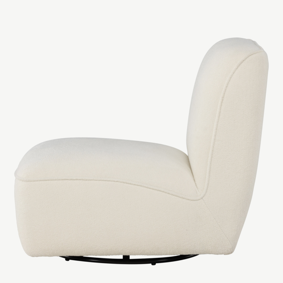 Valge buklee tugitool My (ümara kujuga, metalljalgadel), 62043-101 – 10