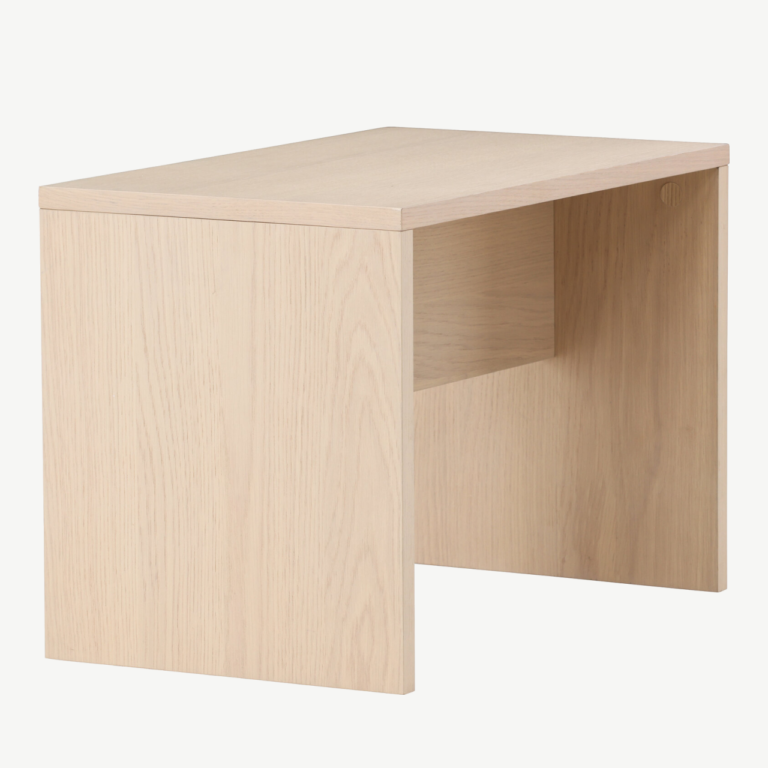 Valge peitsiga MDF abilaua Juni (58x35 cm) - 62059-130