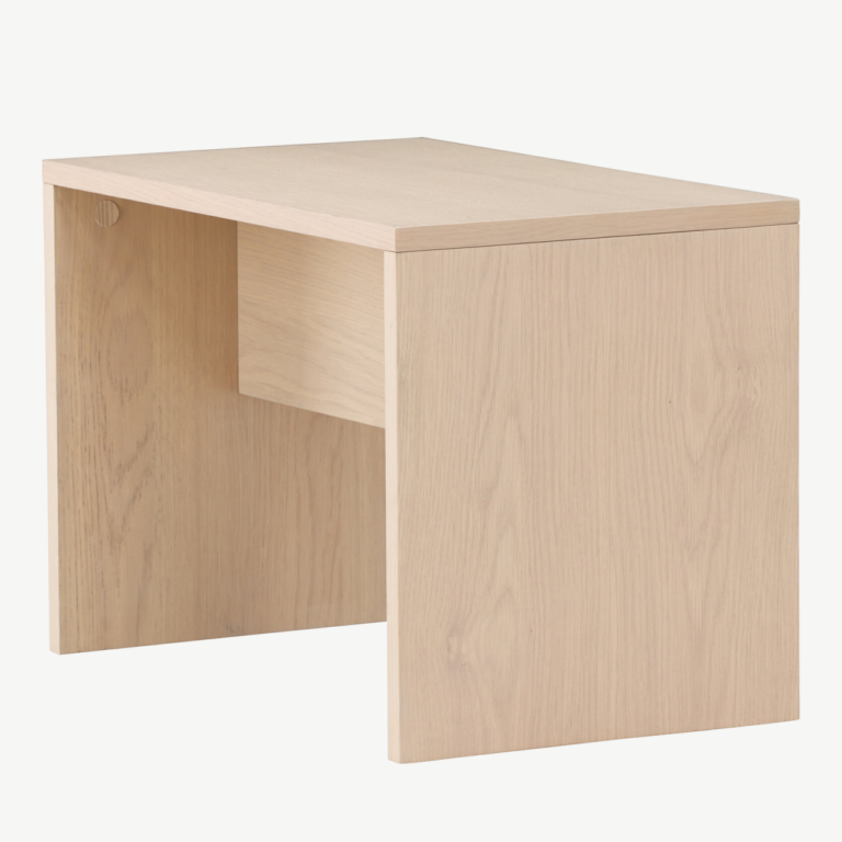 Valge peitsiga MDF abilaua Juni (58x35 cm) - 62059-130