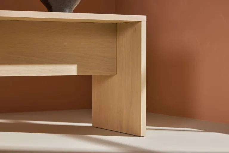 Valge peitsiga MDF abilaua Juni (58x35 cm) - 62059-130
