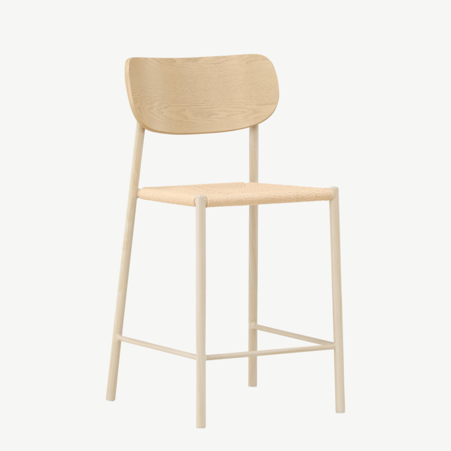 Valge peitsiga baaritool Polly, seljatugi, naturaalne köieiste, 61933-170 – 4