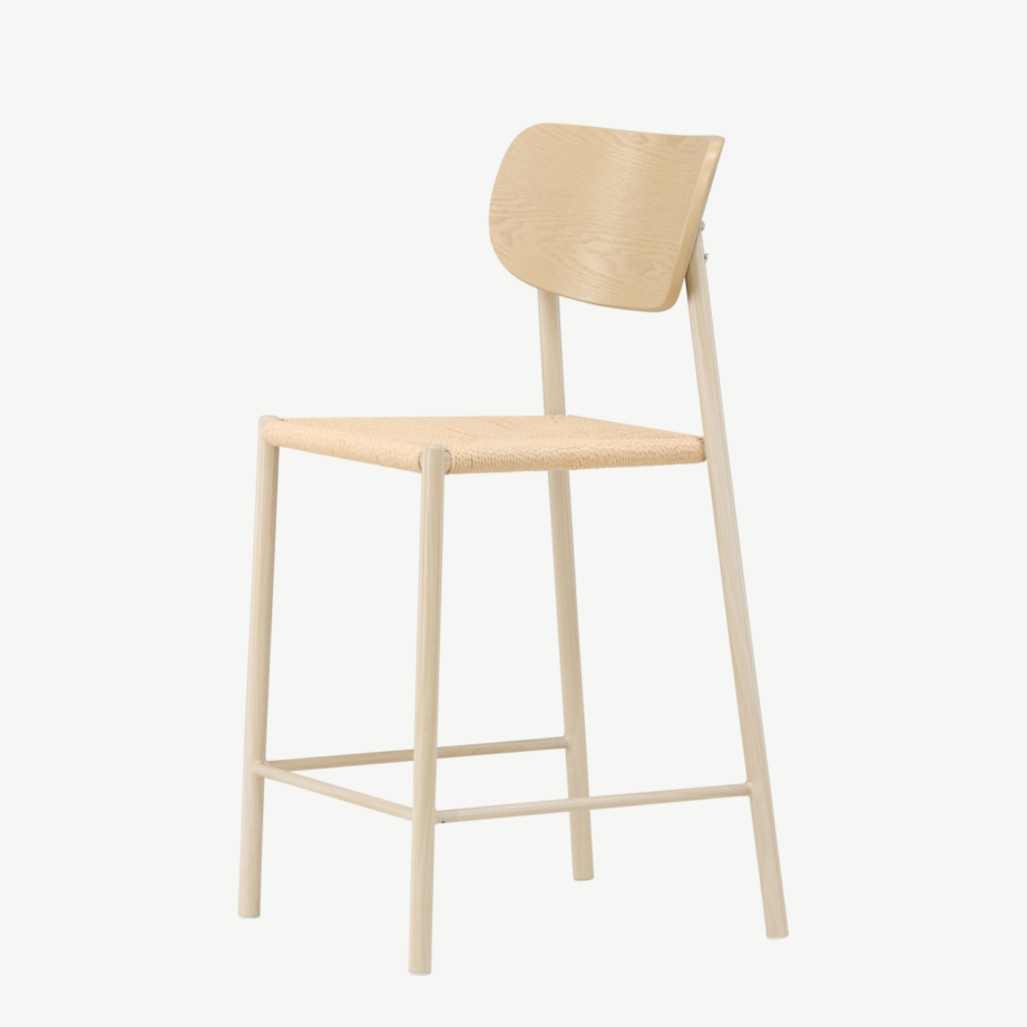 Valge peitsiga baaritool Polly, seljatugi, naturaalne köieiste, 61933-170 – 6