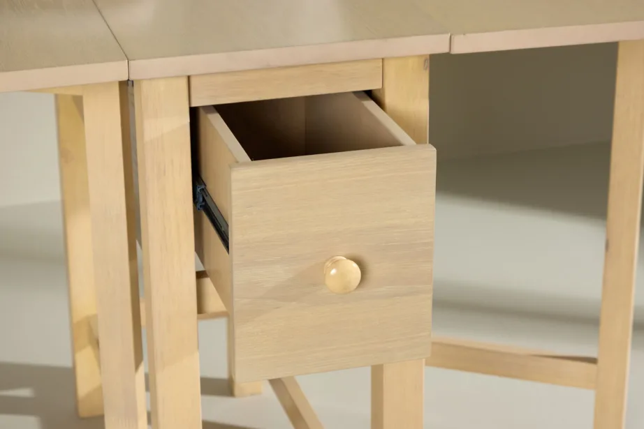 Valge peitsiga pikendatav söögilaud Edward (MDF, 80–150×80 cm), 61913-130 – 8