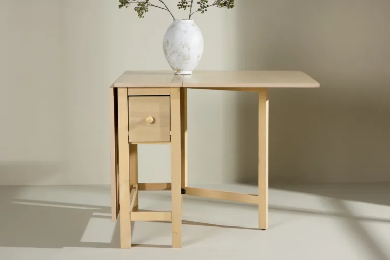 Valge peitsiga pikendatav söögilaud Edward (MDF, 80–150x80 cm) - 61913-130