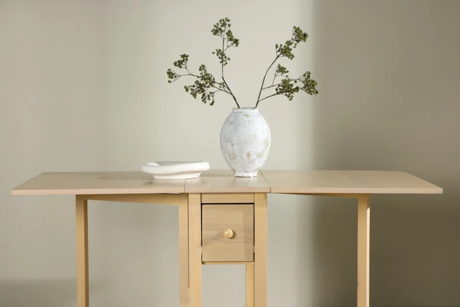 Valge peitsiga pikendatav söögilaud Edward (MDF, 80–150×80 cm), 61913-130 – 13