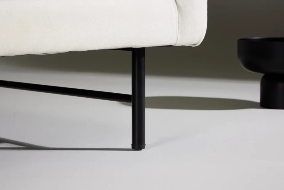 Valge polüesterkangaga tugitool Sky mustadel metalljalgadel, 62040-101 – 15