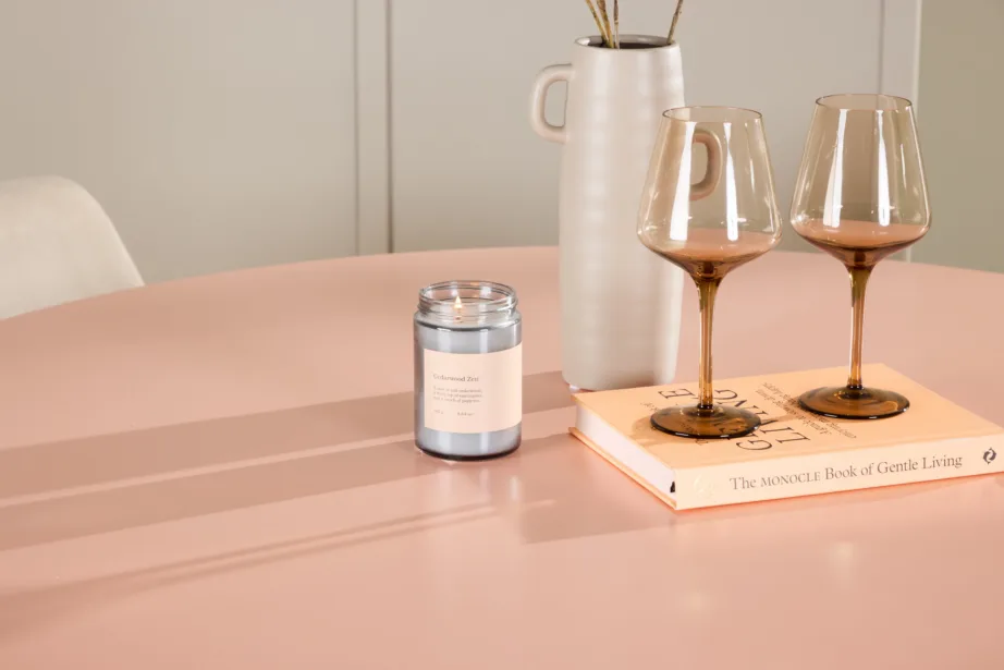 Virsikutooni ümmargune söögilauakomplekt Lanzo laud (⌀120 cm) ja 4 beeži Night tooli, GR24697 – 10